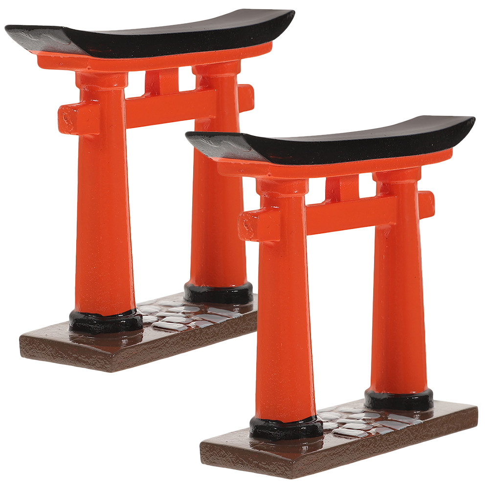 Aquarium Fish Japanese - 2 Stück Japanisches Torii-Tor aus Kunstharz,