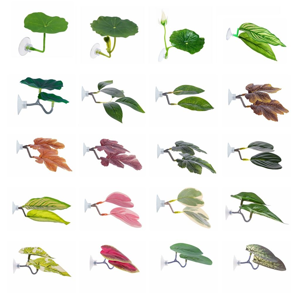 Aquarium Fish Hiding Places - Kunststoff Betta Fisch Rest Blatt Simulierte
