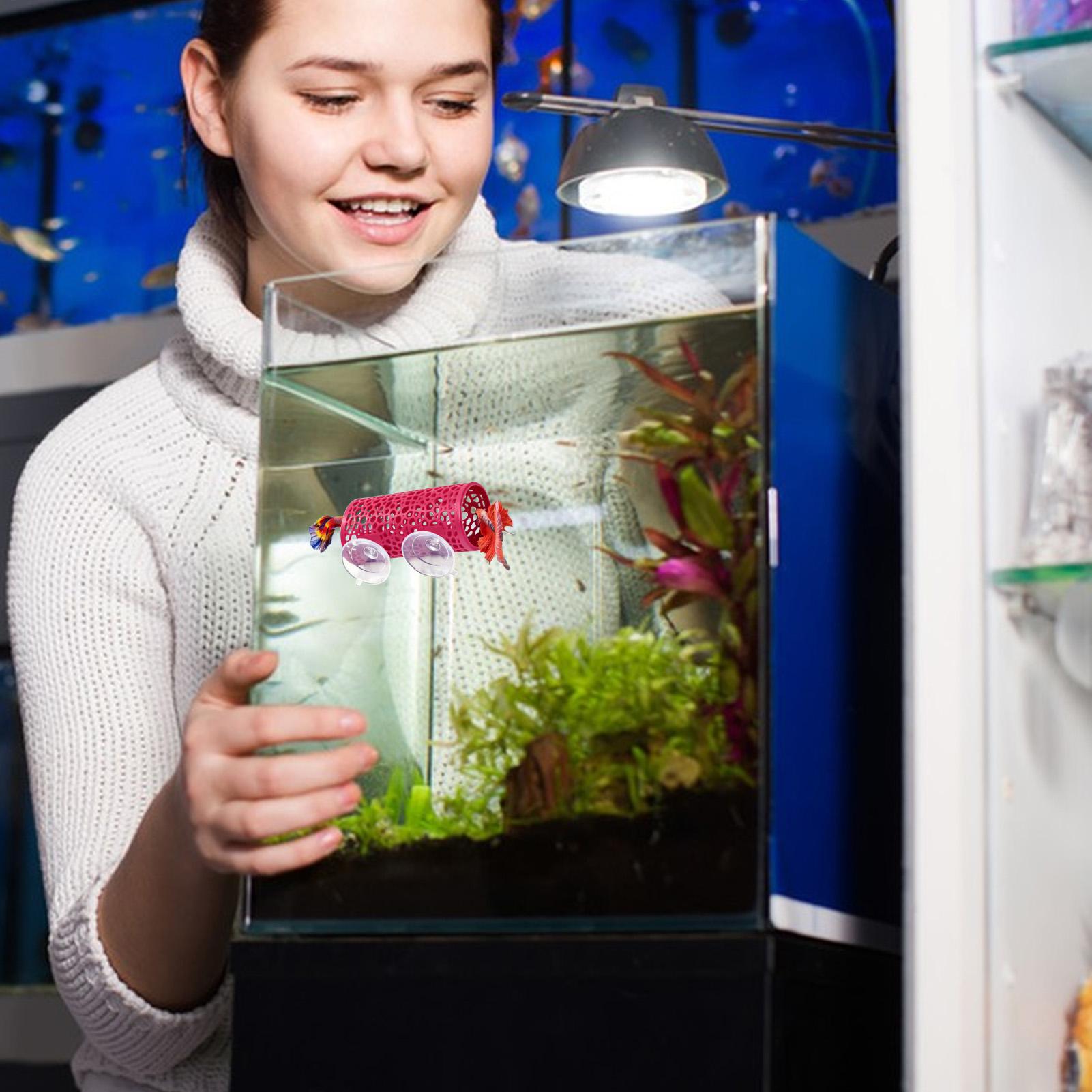 Fish Toy In Aquarium - Betta-Habitat, Ruheplatz, Ornament, Fischtunnel, Spielzeug für