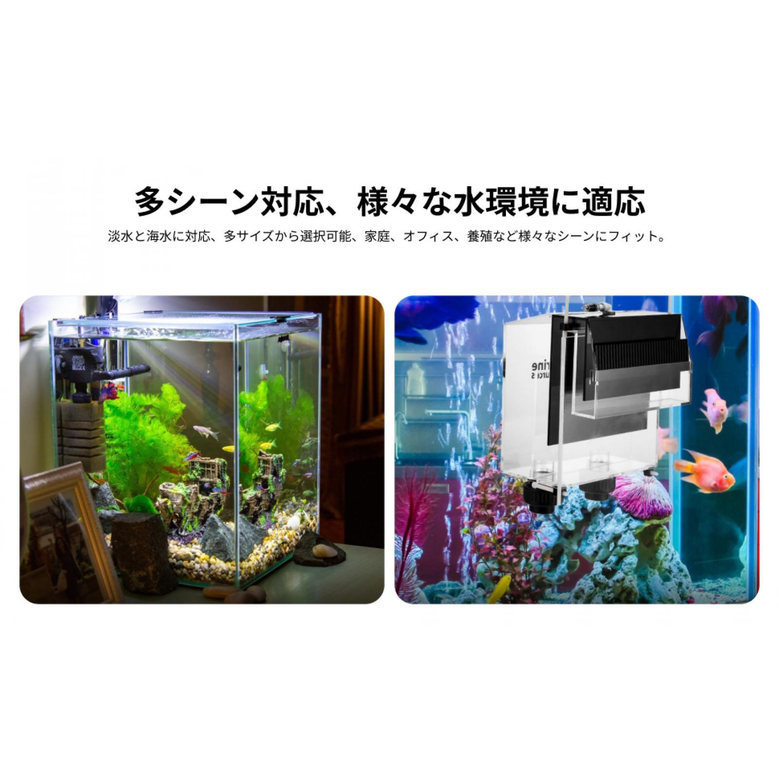 Fish Aquarium Guide - Acryl-Überlaufbox für Aquarien, selbstansaugender Siphon-Außenfilter mit