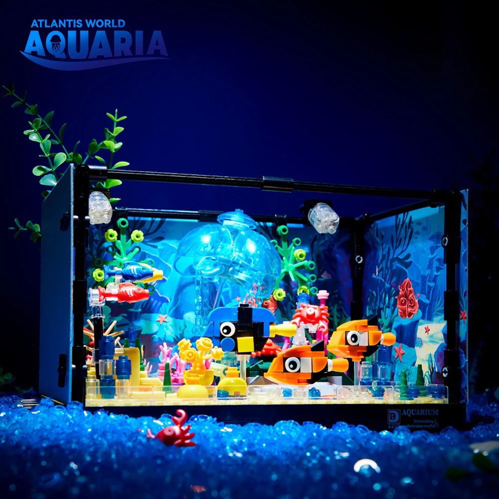 Fish Toy In Aquarium - Ideas Series Aquarium Meerestiere Bausteine Kreatives