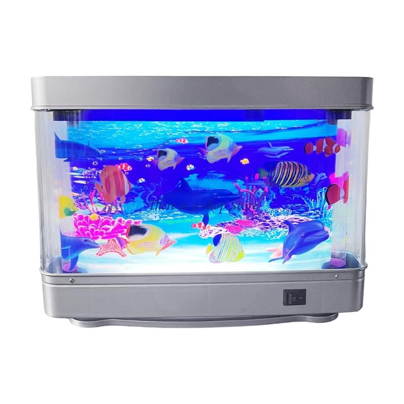 Aquarium Fish And Supplies - D0AD Lebensechte Aquarium-Fischlampe, LED-Nachtlicht mit beweglichem