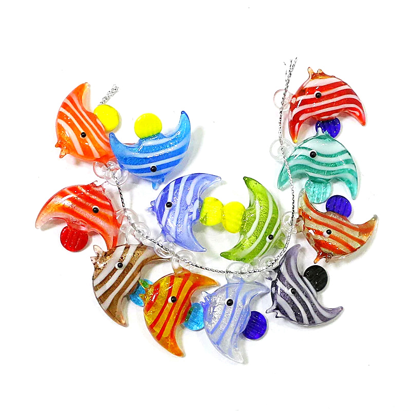 Aquarium Fish And Supplies - 2-teiliges süßes Seefisch-Charme-Anhänger Miniatur-Fisch verzierungen aus