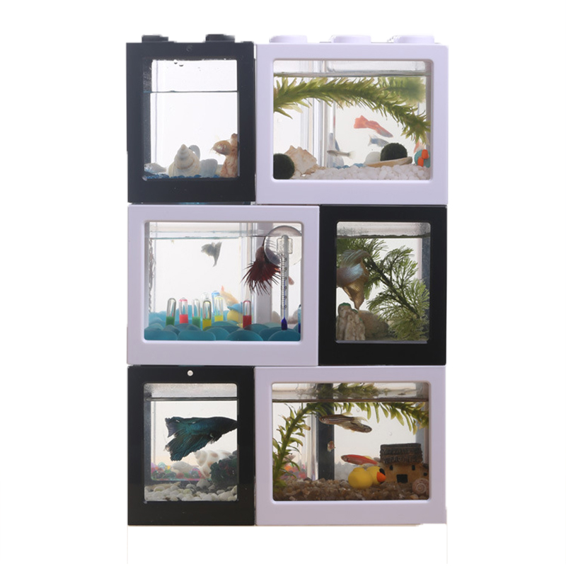 7-Farben-Mini-Aquarium für Bet – Fish Toy In Aquarium Bewertung und Preis