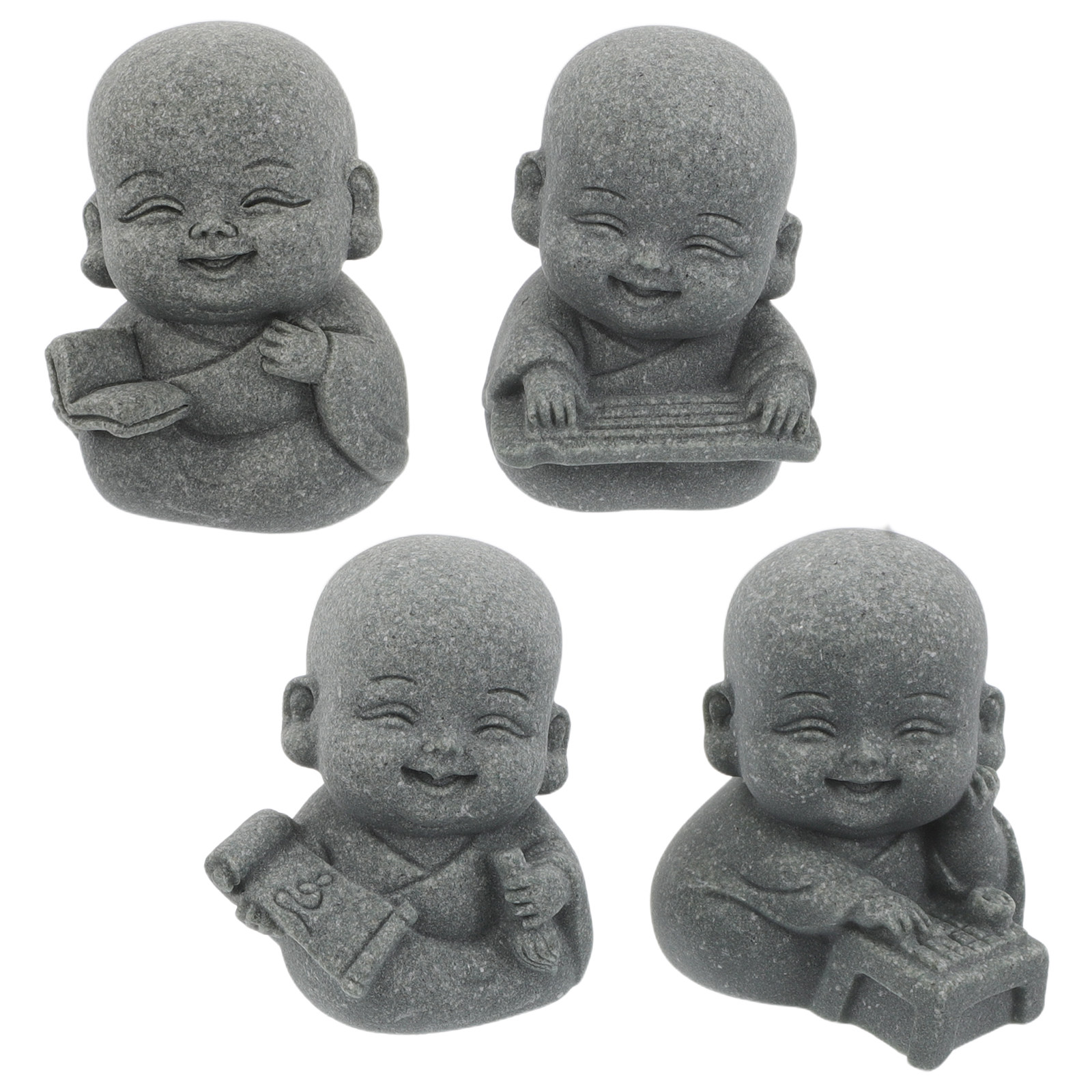 4 Stücke Sandstein-Mönchfigure – Aquarium Fish Japanese Bewertung und Preis