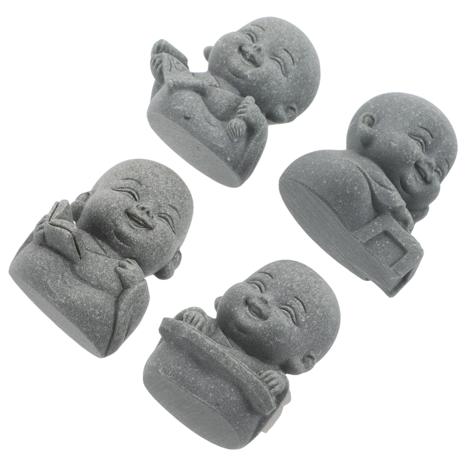 4 Stücke Sandstein-Mönchfigure – Aquarium Fish Japanese Bewertung und Preis