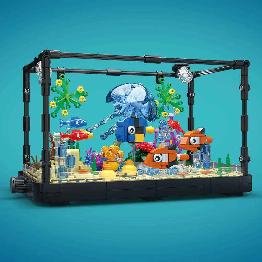 Aquarium-Baustein-Set mit Lich – Fish Toy In Aquarium Bewertung und Preis