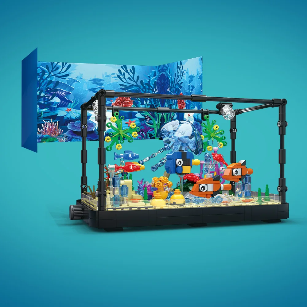 Aquarium-Baustein-Set mit Lich – Fish Toy In Aquarium Bewertung und Preis